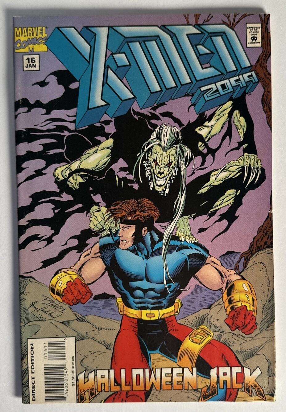Vintage Marvel Comic Book X-Men 2099 Vol 1 No 16 January 1995 Halloween Jack